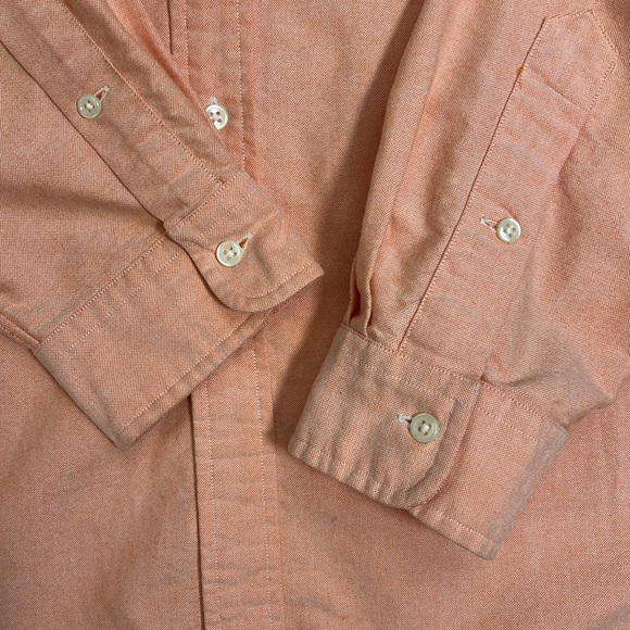 VTG 90’s Ralph Lauren Classic Fit Oxford Button Down Shirt Orange Cotton Large - Picture 6 of 10